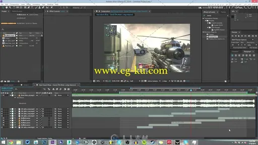 使用AE软件制作模拟同步狙击枪视频教程的图片1