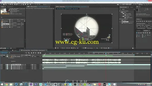 使用AE软件制作模拟同步狙击枪视频教程的图片3