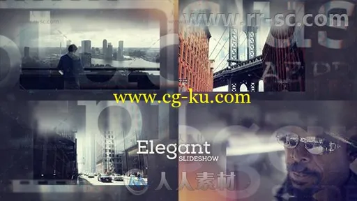 朦胧优雅字母视差幻灯片相册动画AE模板 Videohive Elegant Slideshow 20144854的图片1