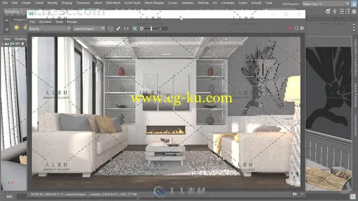 Maya与Arnold室内设计渲染策略视频教程 PLURALSIGHT INTERIOR RENDERING STRATEGIE的图片5