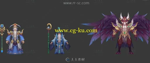 一组很不错的Q版变身类手游3D模型集合的图片12