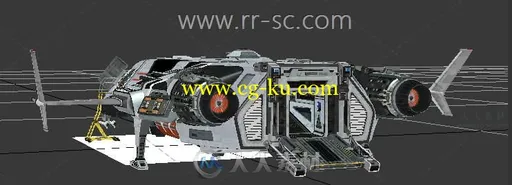 影视级科幻飞船3D模型的图片2