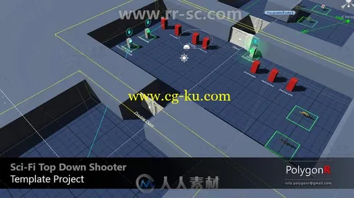 顶级科幻射击游戏样板完整项目Unity游戏素材资源的图片2