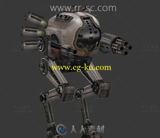 未来科幻机械战甲3D模型的图片1