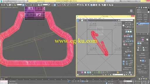 3dsmax游戏武器UV布局技术视频教程 GUMROAD ULTIMATE WEAPON TUTORIAL UNWRAPPING的图片9