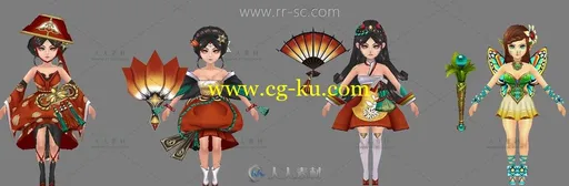 韩国精品Q版手游《别闹怪兽》全套角色3D模型集合的图片23