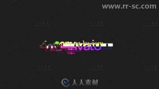 炫酷信号故障效果标志展示Logo演绎AE模板 Videohive Glitch Logo 18877868的图片1