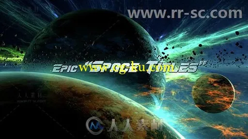 史诗大气震撼宇宙行星穿梭影视标题展示幻灯片AE模板Videohive Epic Space Titles的图片1