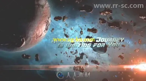 史诗大气震撼宇宙行星穿梭影视标题展示幻灯片AE模板Videohive Epic Space Titles的图片3