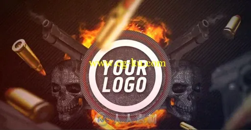 炫酷火焰粒子爆发电影标志展示Logo演绎AE模板 Action Logo的图片1