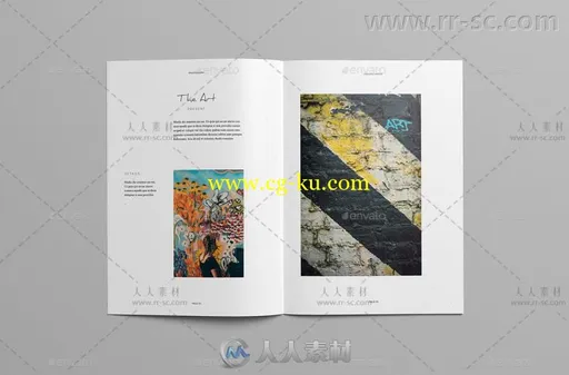 创意多用途艺术杂志indesign排版模板的图片9