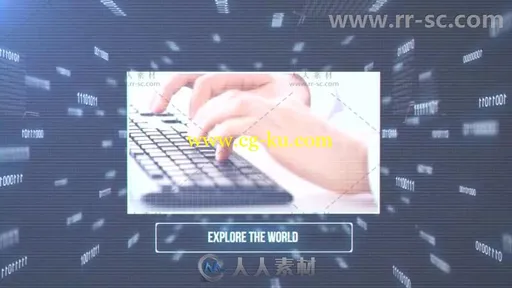 未来派数字科幻效果网络搜索照片展示介绍幻灯片AE模板 Search Through The Web的图片3