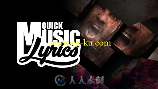 炫酷史诗摇滚乐队歌曲图文排版展示动画AE模板Videohive Quick Music Lyrics 19605的图片1