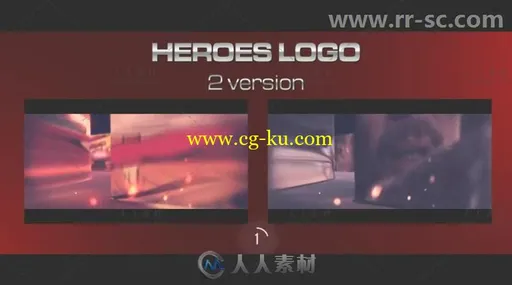 炫酷史诗漫威风格3D英雄标志展示Logo演绎AE模板 Videohive Heroes Logo 19434036的图片2