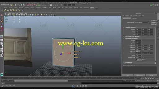 Maya简单的室内家具和内饰创建视频教程的图片4