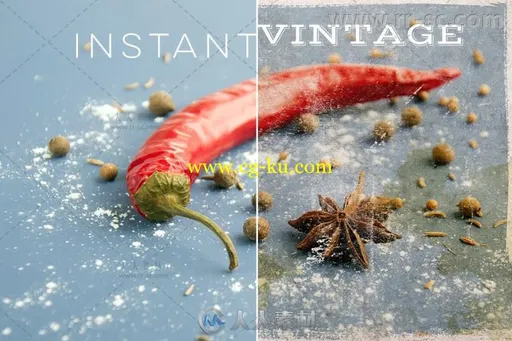 照片复古老化磨损艺术特效PS动作的图片2