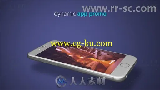 现代手机应用宣传介绍展示幻灯片AE模板 Videohive Dynamic App Promo 19313132的图片1