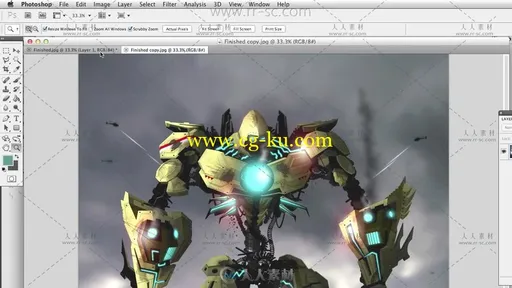 Adobe Flash巨型机器人插画视频教程的图片1