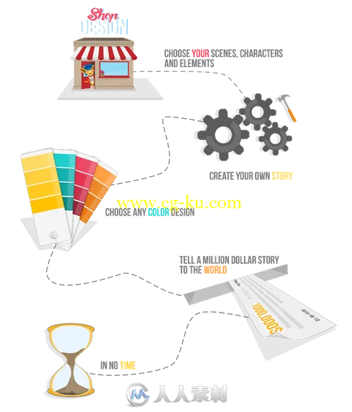 创意卡通角色解说现代企业视频动画工具包AE模板 Videohive Explainer Toolkit 9322的图片3