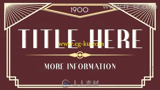 20款时尚创意艺术装饰文字标题动画展示幻灯片AE模板Videohive 20 Art Deco Titles的图片4