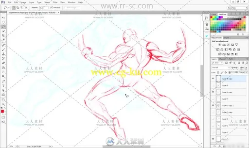 超级英雄战斗场景绘制全过程视频教程的图片2