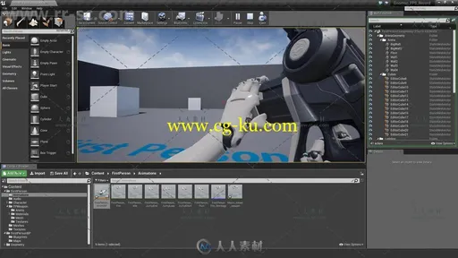 UE4第一人称射击游戏游戏动画大师级视频教程 THE GNOMON WORKSHOP CREATING FIRST的图片3