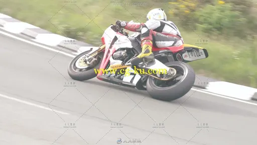 酷炫惊险的极速摩托赛车比赛高清实拍视频素材的图片3