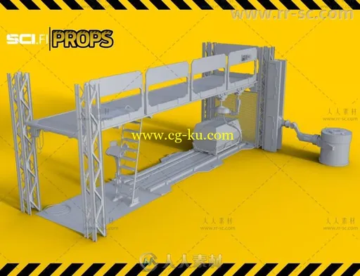 机器人武器装配线工厂工业场景环境3D模型合辑的图片2