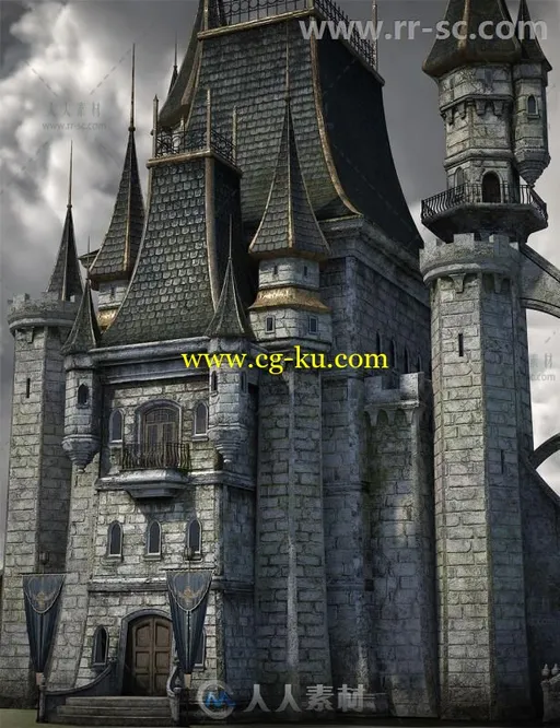 精美童话般的城堡建筑3D模型合辑的图片3