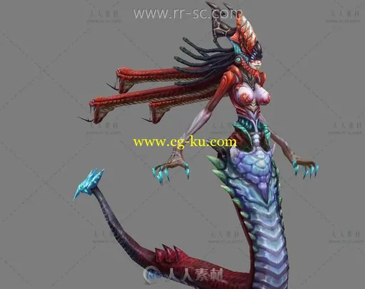 魔幻美杜莎3D模型的图片1