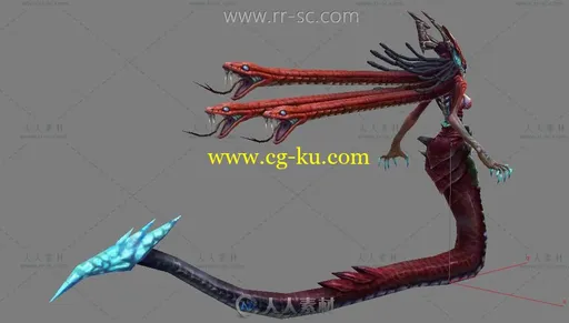魔幻美杜莎3D模型的图片2