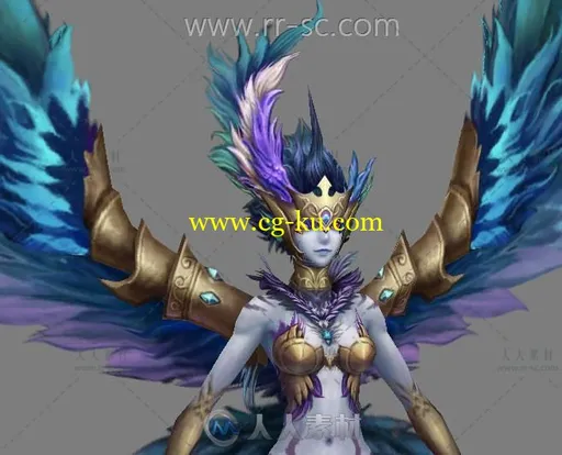 2个女妖王3D模型的图片2