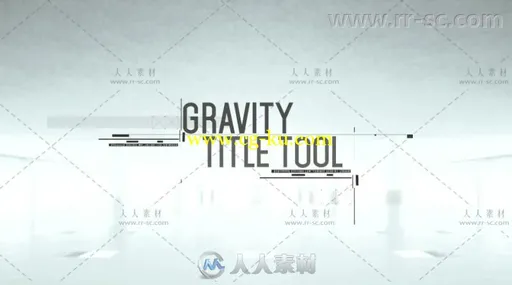 炫酷未来科技感HUD文字字幕标题动画AE模板 Videohive Gravity Title Tool 19270965的图片3