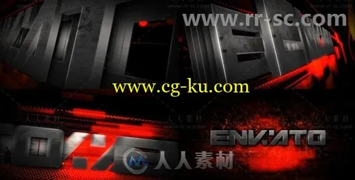 炫酷火花三维金属质感标志展示Logo演绎AE模板Videohive Metal Transform Logo Rev的图片1