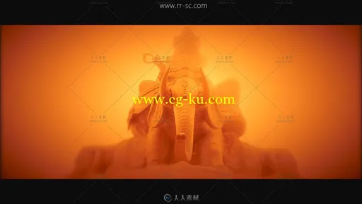 朦胧橘黄色调城市各地人文风情高清实拍视频素材的图片2