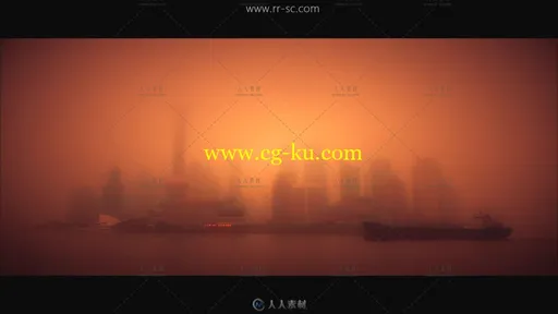 朦胧橘黄色调城市各地人文风情高清实拍视频素材的图片3