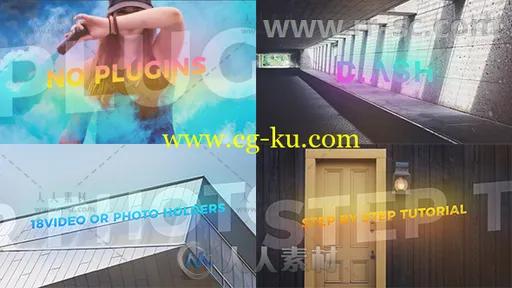创意图形组合图文展示幻灯片AE模板 Videohive Inspiring Opener 20439407的图片1