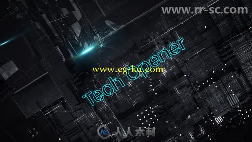 炫酷现代高科技展示片头视频包装AE模板 Videohive Tech Opener 20534560的图片3