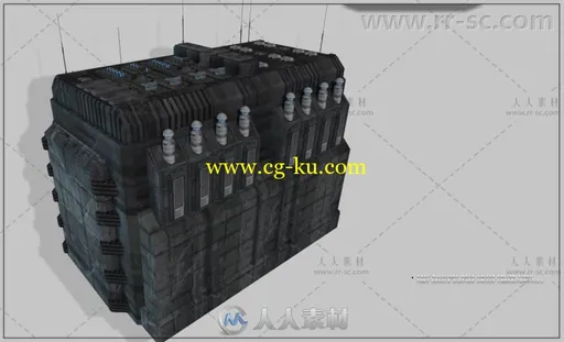 未来世界城市建筑景观场景环境3D模型合辑的图片5