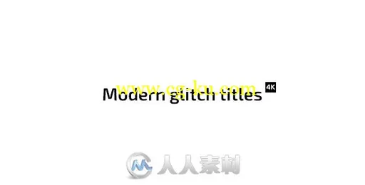 炫酷时尚毛刺效果标题排版动画展示AE模板 Videohive Modern Glitch Titles 17928587的图片1