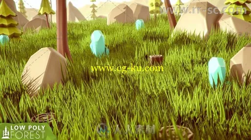 3A级低聚树林3D模型Unity游戏素材资源的图片7