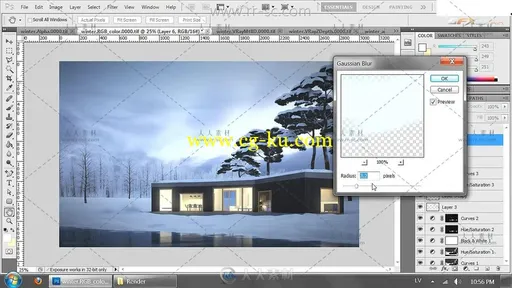 3ds Max4个季节室外渲染视频教程的图片1