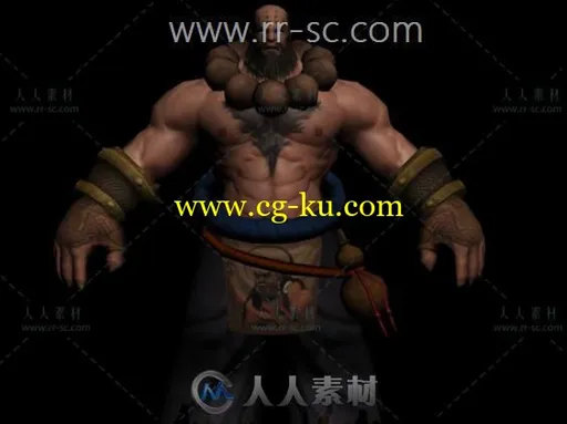 鲁智深和尚3D模型的图片3