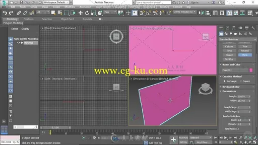 3ds Max中植物低面数建模视频教程的图片2