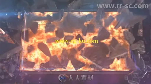 炫酷史诗爆炸破碎图片相框展示幻灯片相册动画AE模板 Videohive Exploding image r的图片3