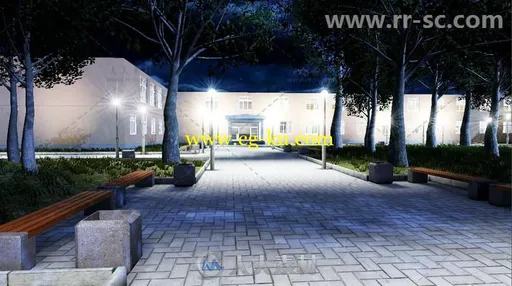 学校场景城市环境3D模型Unity游戏素材资源的图片7
