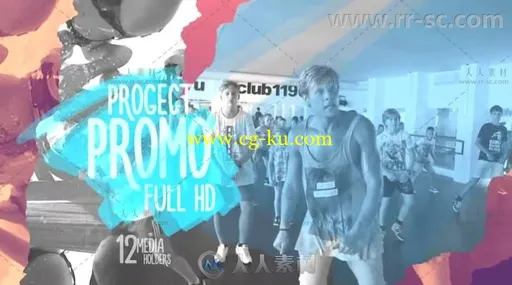 炫酷时尚复古音乐旅行宣传片视频包装AE模板 Videohive Promo Torn Sheets 17733287的图片3