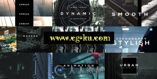 炫酷画面故障混乱转场城市宣传片视频包装AE模板 Videohive Urban Opener 20537773的图片1