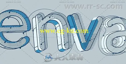 创意3D字符图标组合标志展示Logo演绎AE模板Videohive Structure - 3D Character/T的图片1