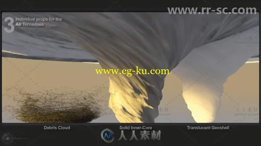 巨大可怕的龙卷风天气环境3D模型合辑的图片12
